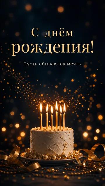 С днём рождения!: Пусть сбываются мечты — открытка на день рождения