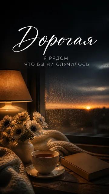 Дорогая: Я РЯДОМ — ЧТО БЫ НИ СЛУЧИЛОСЬ — открытка на поддержка