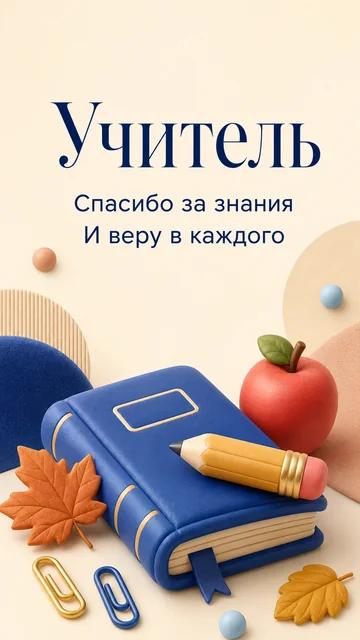 Учитель: Спасибо за знания — И веру в каждого — открытка на благодарность учителю