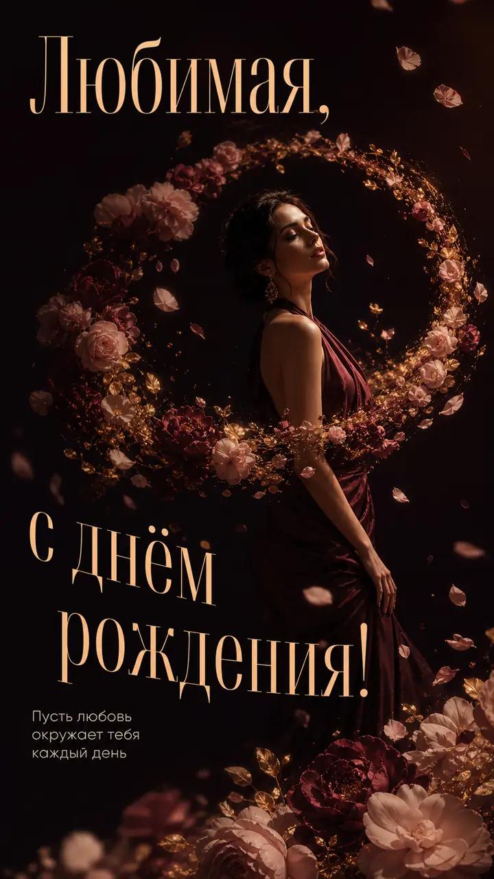 Музыкальная открытка №37: Любимая, с днём рождения. Пусть любовь окружает тебя каждый день