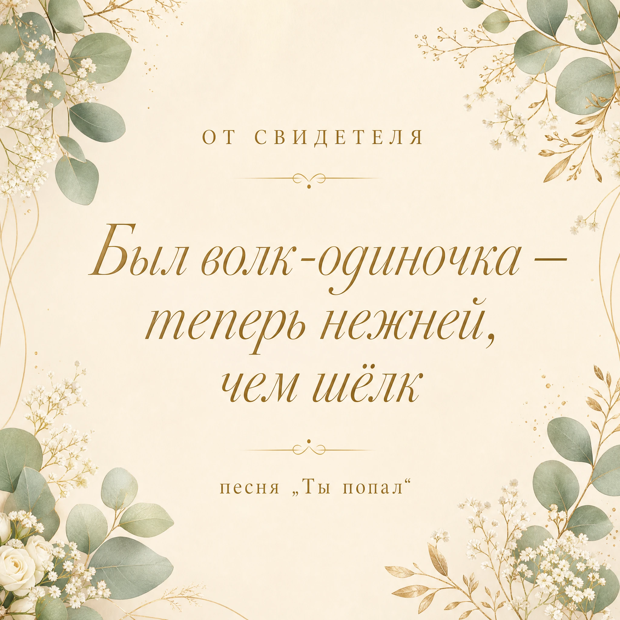 Песня жениху на свадьбу от свидетеля, пример с текстом
