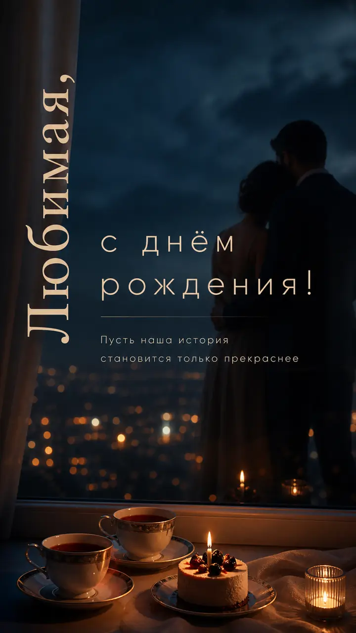 Музыкальная открытка №15: Любимая, с днём рождения. Пусть наша история становится только прекраснее
